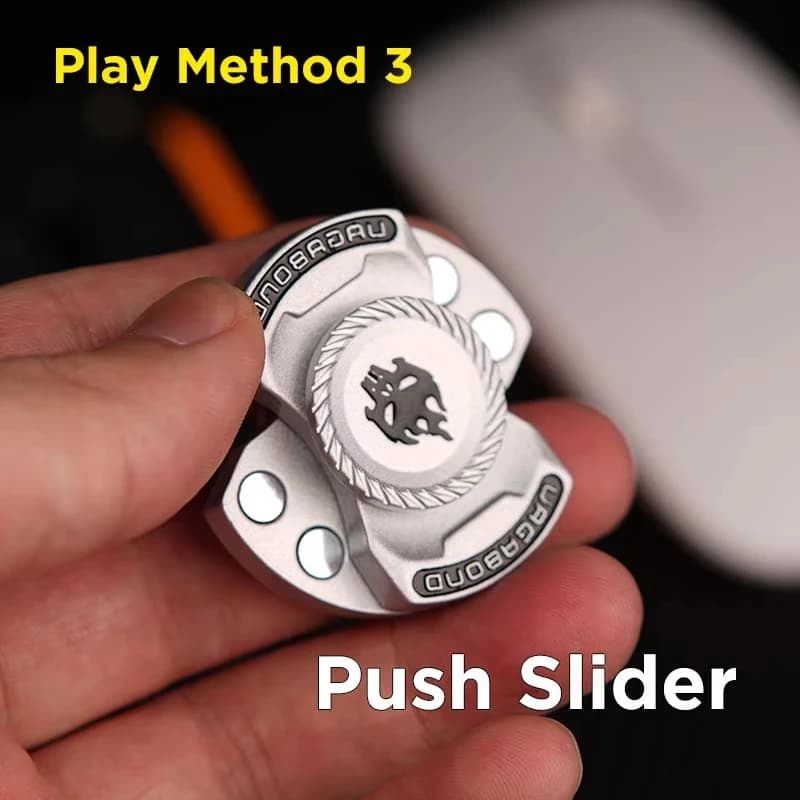 Jeu amusant 3 en 1 EDC Fidget, squelette personnalisé fantôme Fidget Spinner en alliage, curseur ant