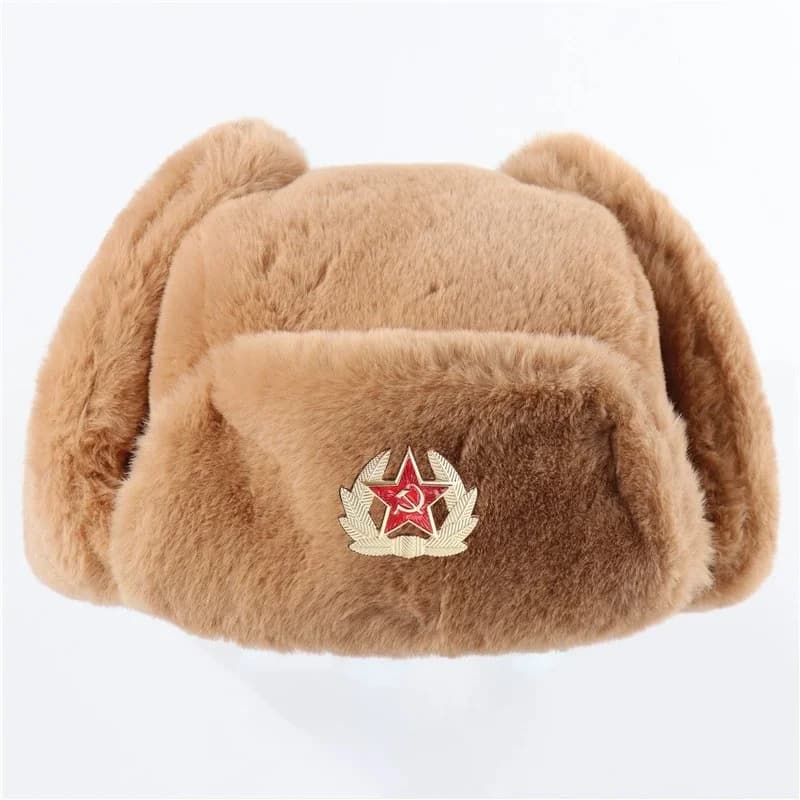 Insigne militaire de l'armée soviétique, chapeaux de bombardier Ushanka russe, chapeau de camionneur