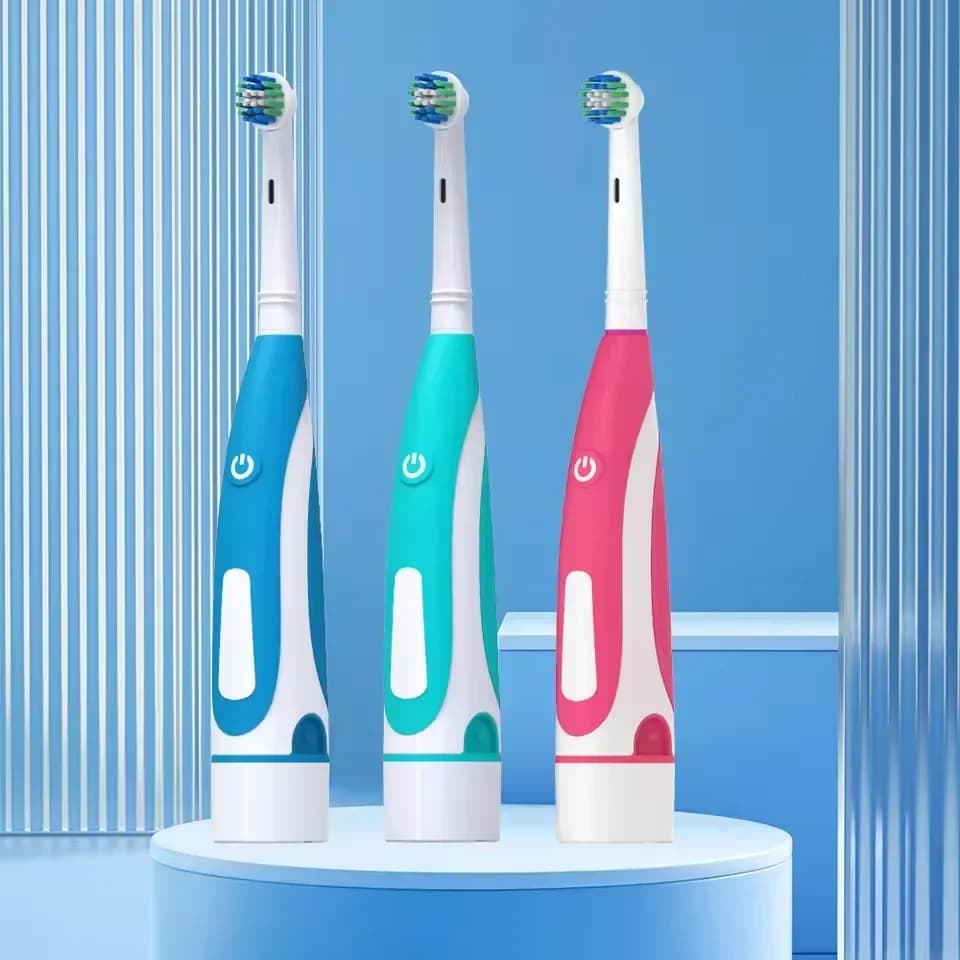 Brosse à dents électrique sonique arrondie 3D, brosse à dents vibrante, Rotation, soins des gencives