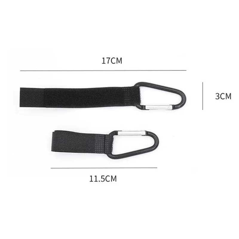 5/2 pièces bébé poussette crochet clip en alliage d'aluminium mousqueton chariot organisateur sac à 