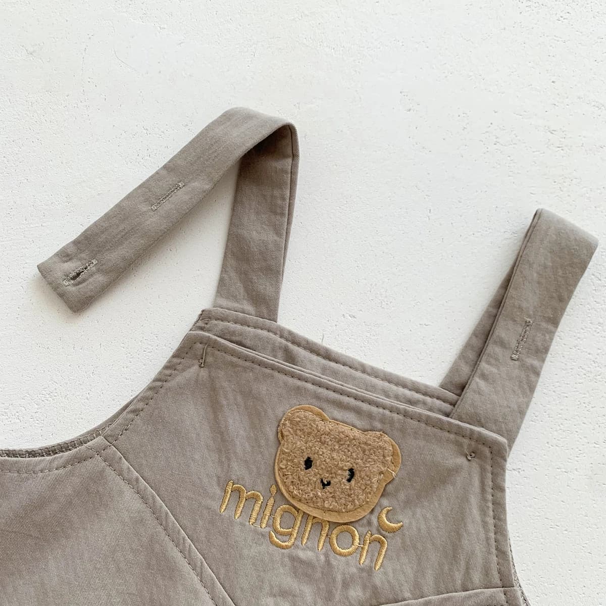 Ensemble de vêtements d'été pour bébé, salopette à imprimé ours mignon, 0-24 mois