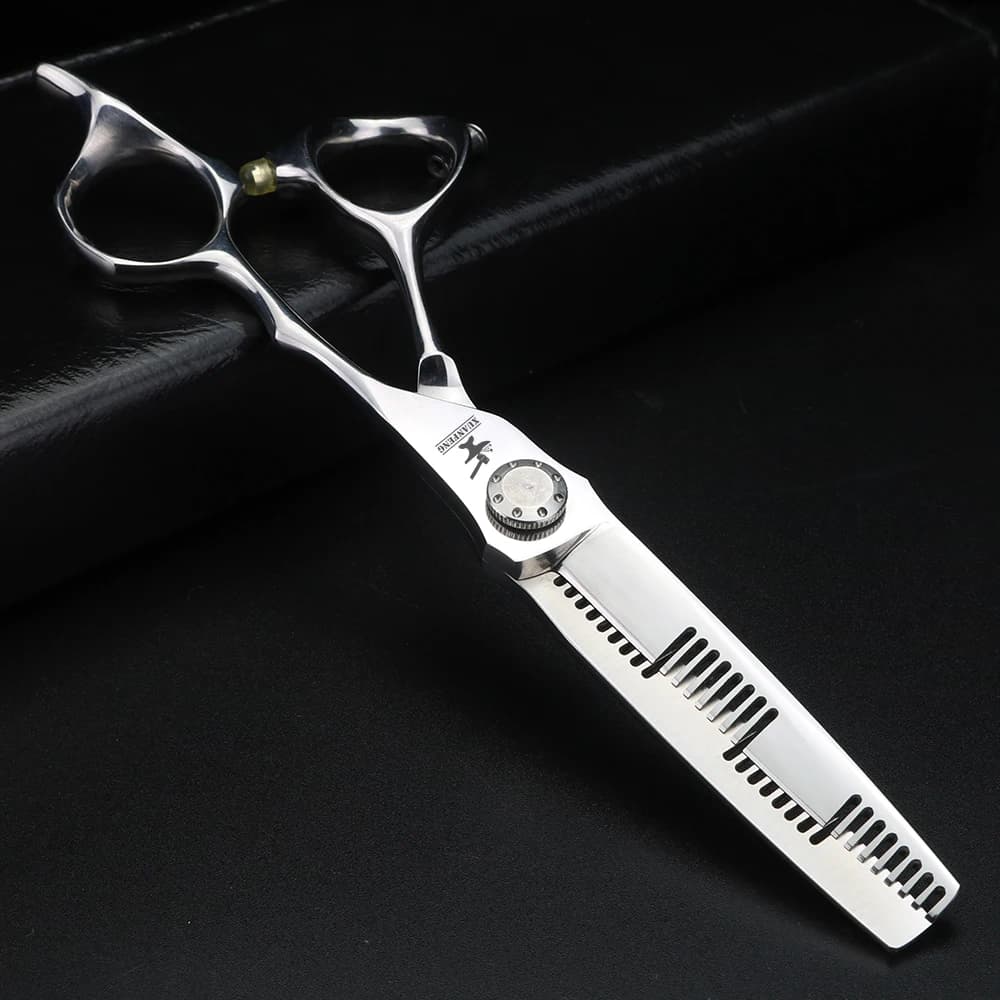 Ciseaux de coupe et d'amincissement des dents à double face, Japon, Unique, 440C