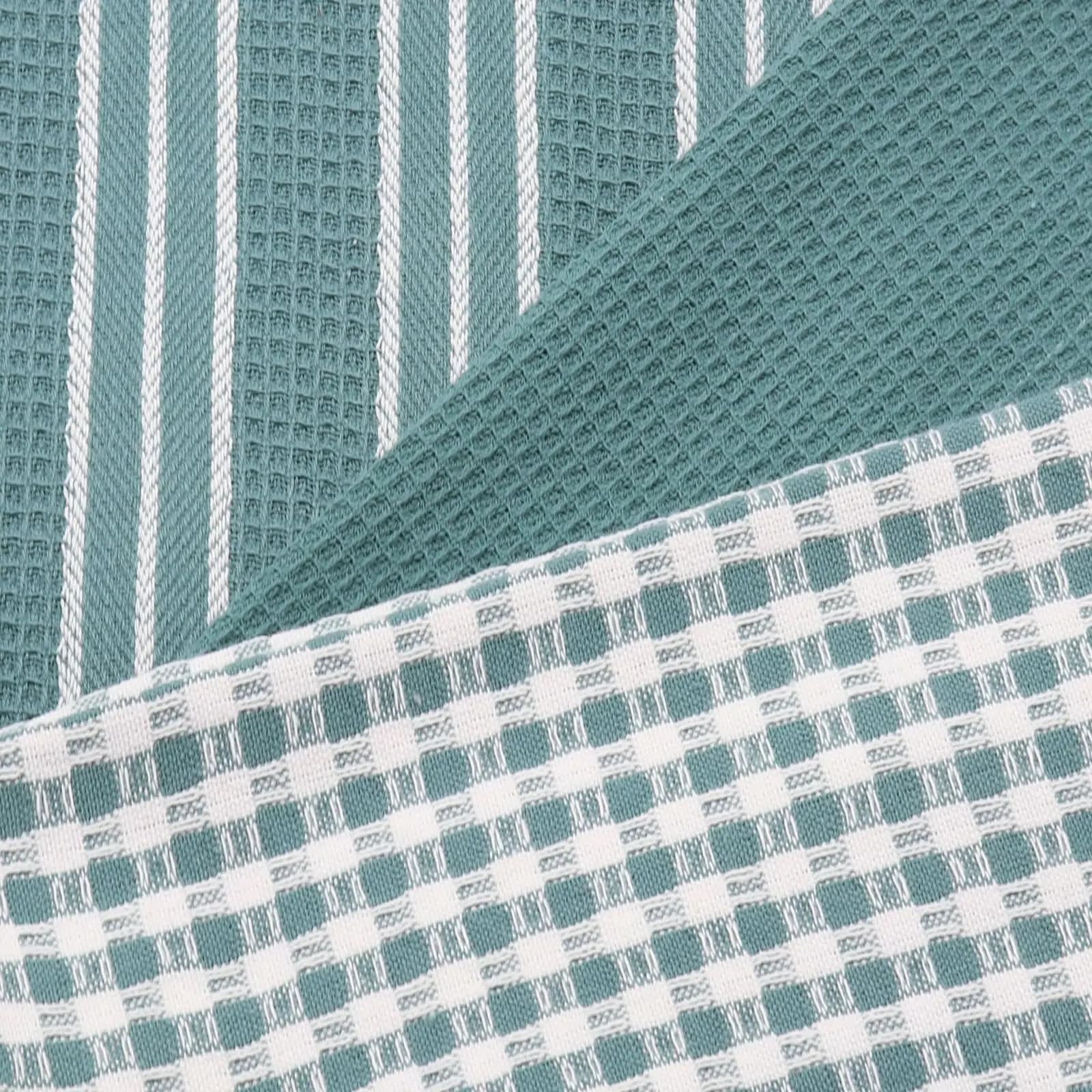 Torchons de cuisine en tissage gaufré, 100% coton, ultra doux, absorbants, à séchage rapide, ustensi