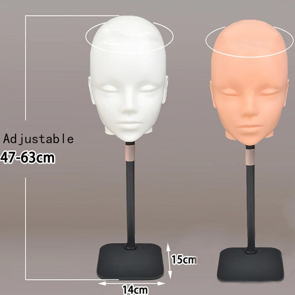Support de perruque de tête de Mannequin de 22 pouces, avec trépied de perruque réglable, pour la fa