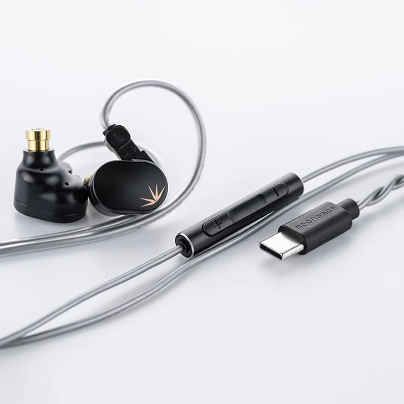 Écouteurs intra-auriculaires MOONDROP CHU II DSP haute performance avec transducteur dynamique USB-C