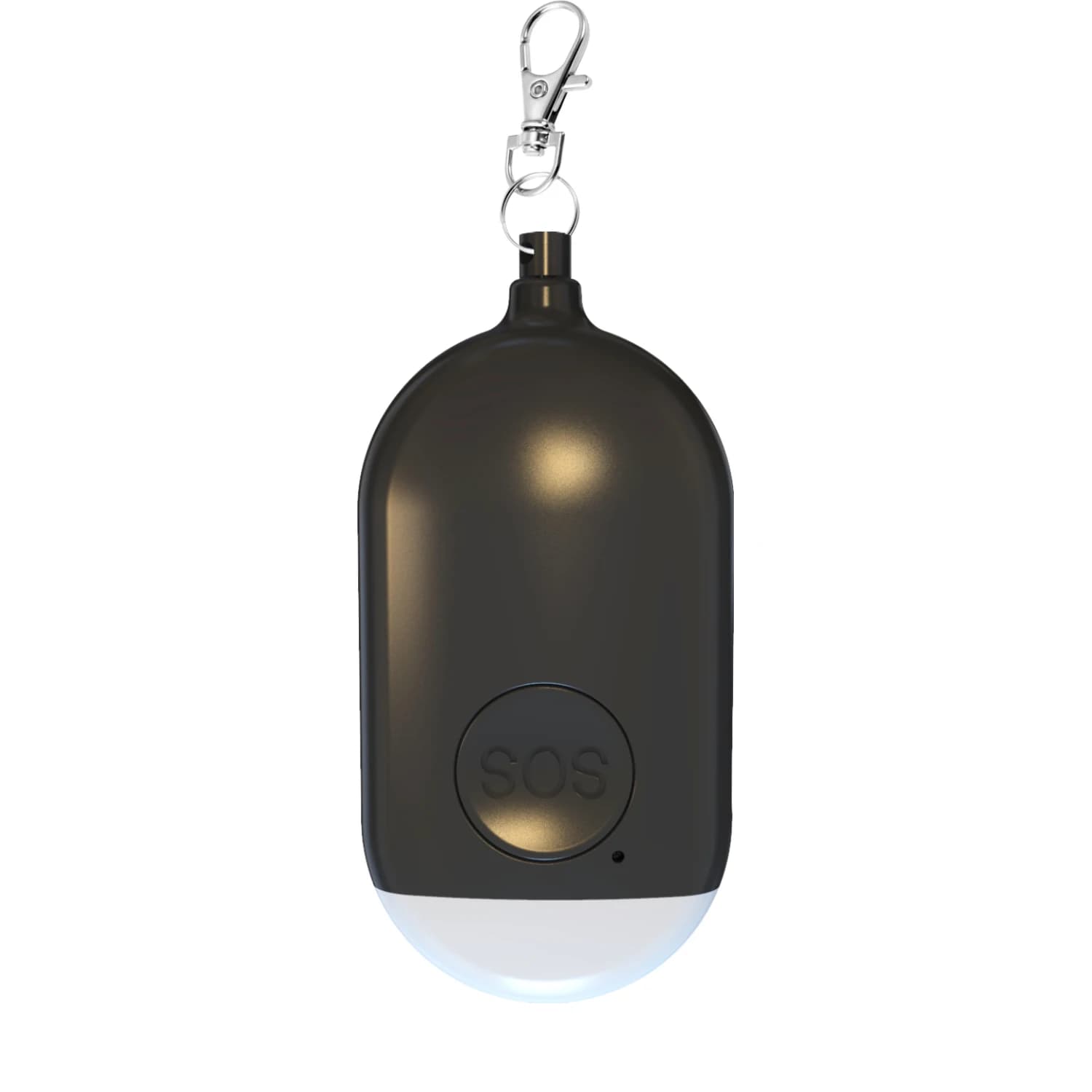 Porte-clés d'auto-défense Rechargeable, alarme 130db, sirène personnelle d'urgence forte avec lumièr