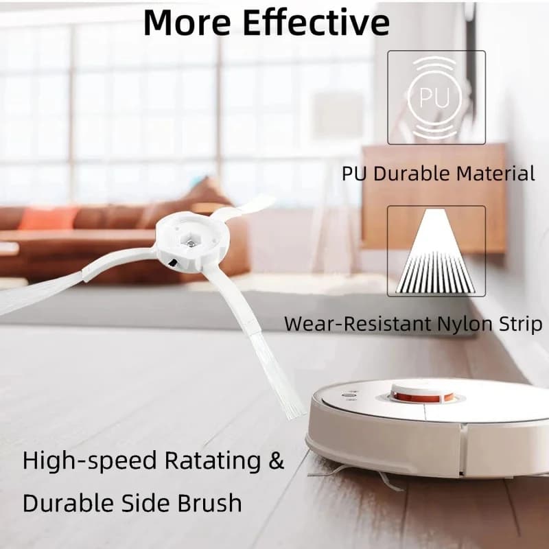 Brosse latérale principale pour aspirateur Xiaomi Mi Robot 1/ 1S SDJQR01RR SDJQR02RR SDJQR03RR Roboe