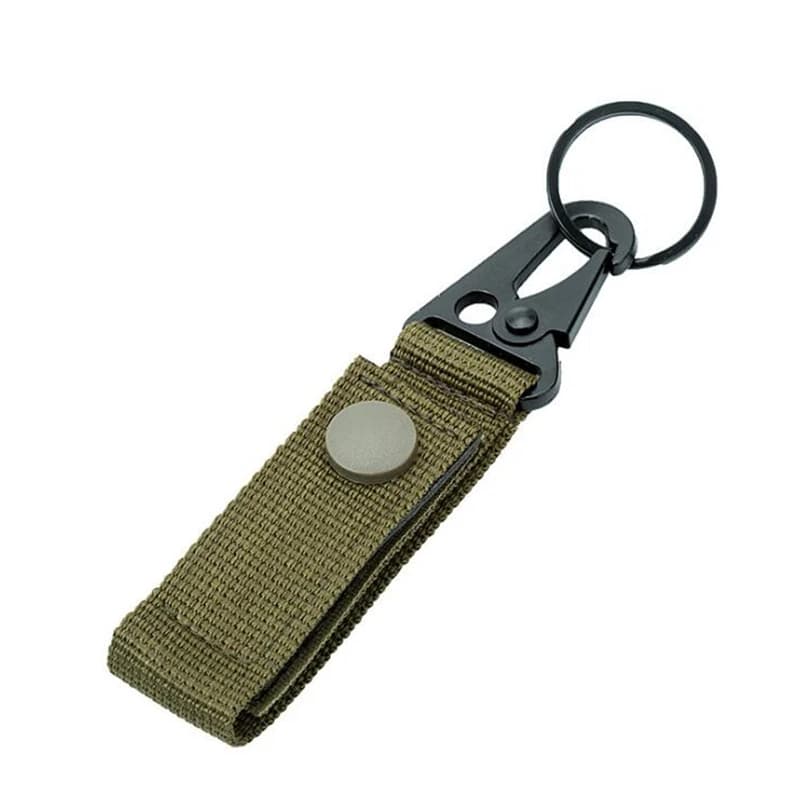 Porte-clés tactique Molle porte-clés en Nylon Molle sangle sac à dos suspendu porte-clés crochet ave