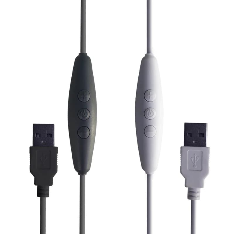 Gradateur USB 1.5m Fil Connecteur Noir Blanc Couleur Commutateur USB 4K Rafraîchir Gradation en cont
