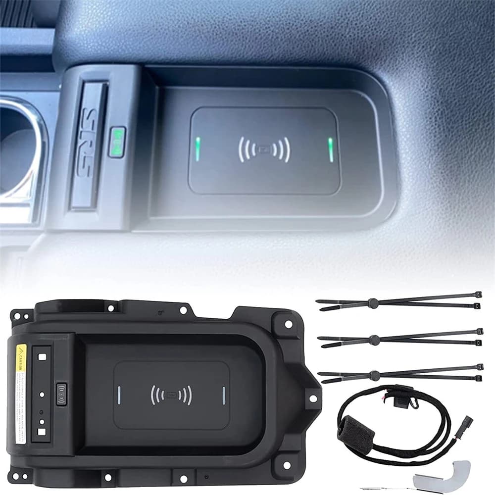 Chargeur sans fil pour Toyota Tundra, console centrale, snowboard, 2014-2021, 00016-34