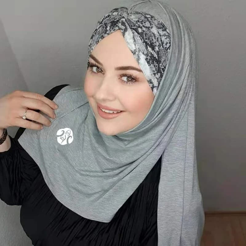Islam écharpe hijab léopard couture abaya modal femme musulman foulard femme hijabs pour femme jerse