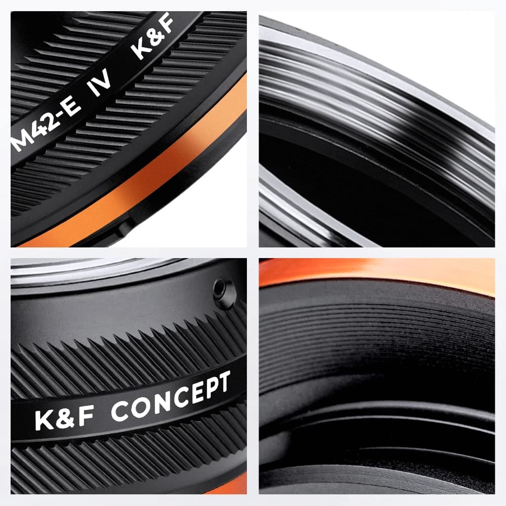 K & F Concept IV Pro adaptateur d'objectif pour appareil photo Sony M42 Nikon F Canon EF objectif po