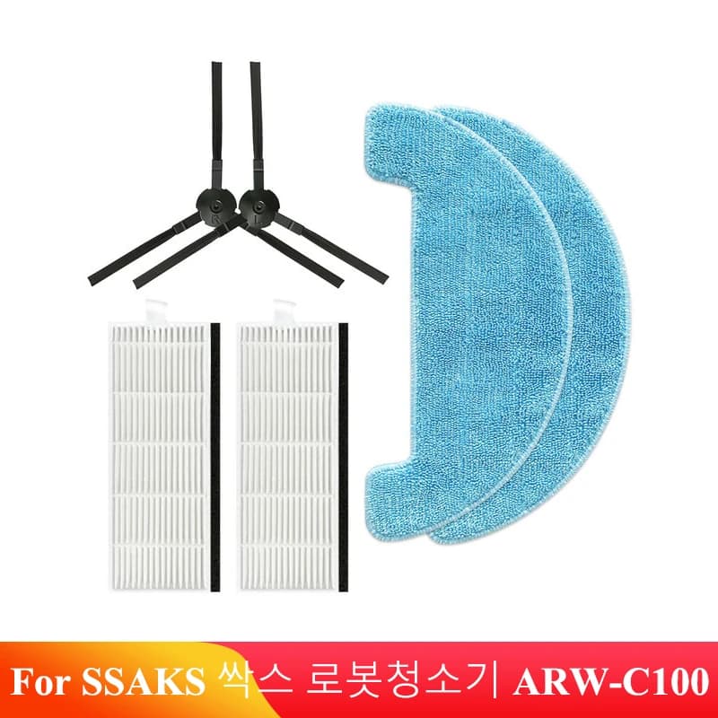 Accessoires de remplacement pour aspirateur Robot SSAKS ssi ARW-C100, brosse latérale, filtre Hepa, 