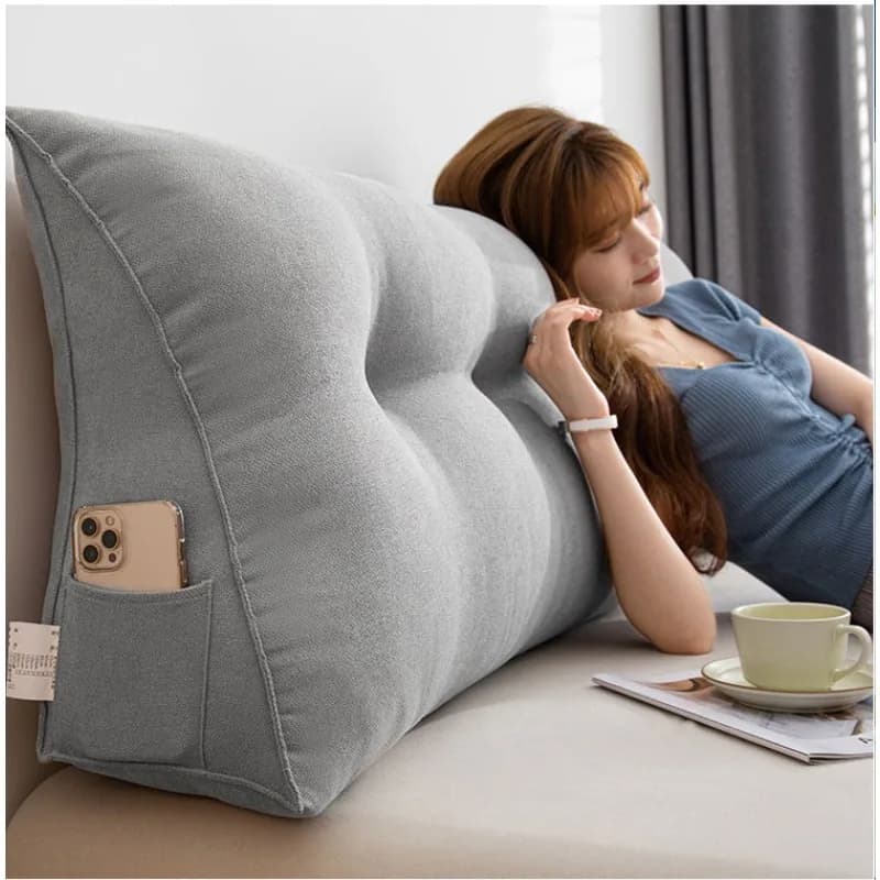 Coussin de tête en velours de bambou, oreiller de protection de taille souple pour dortoir amovible 