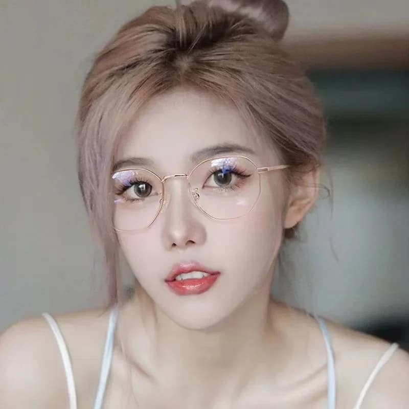 Lunettes de myopie de luxe classiques Vintage Anti-lumière bleue lunettes femmes hommes moins dioptr