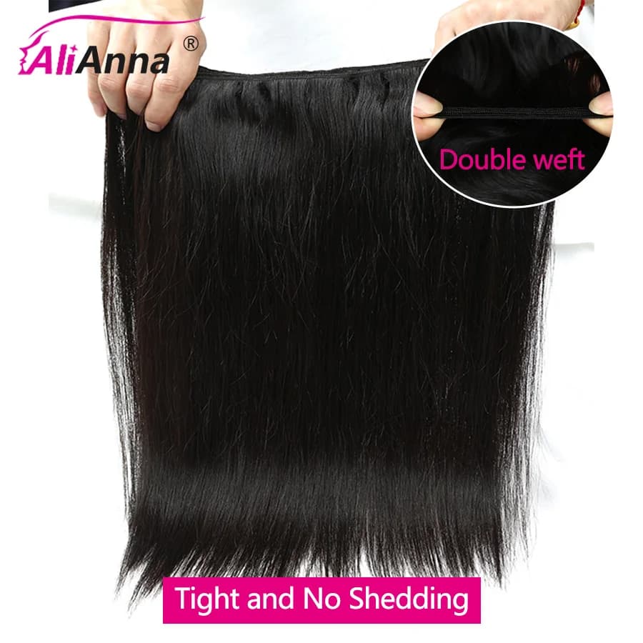 Mèches naturelles brutes vietnamiennes Super Double tirage, Extensions de cheveux lisses non traités