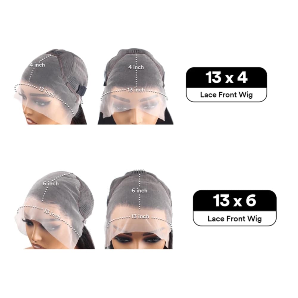 Perruques Lace Front 13x6 en cheveux humains vietnamiens, ondulations profondes, 40 pouces, couleur 