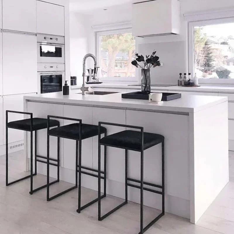 Nordique en fer forgé Simple moderne tabouret haut meubles de maison personnalité chaise de Bar chai