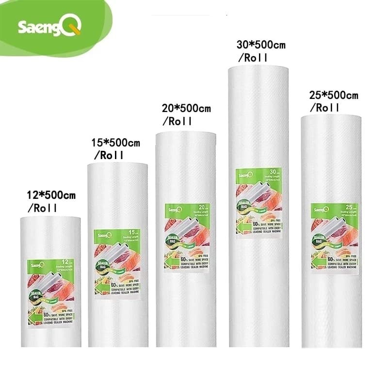 SaengQ sacs sous vide pour aliments scelleuse sous vide aliments frais longue conservation 12 + 15 +