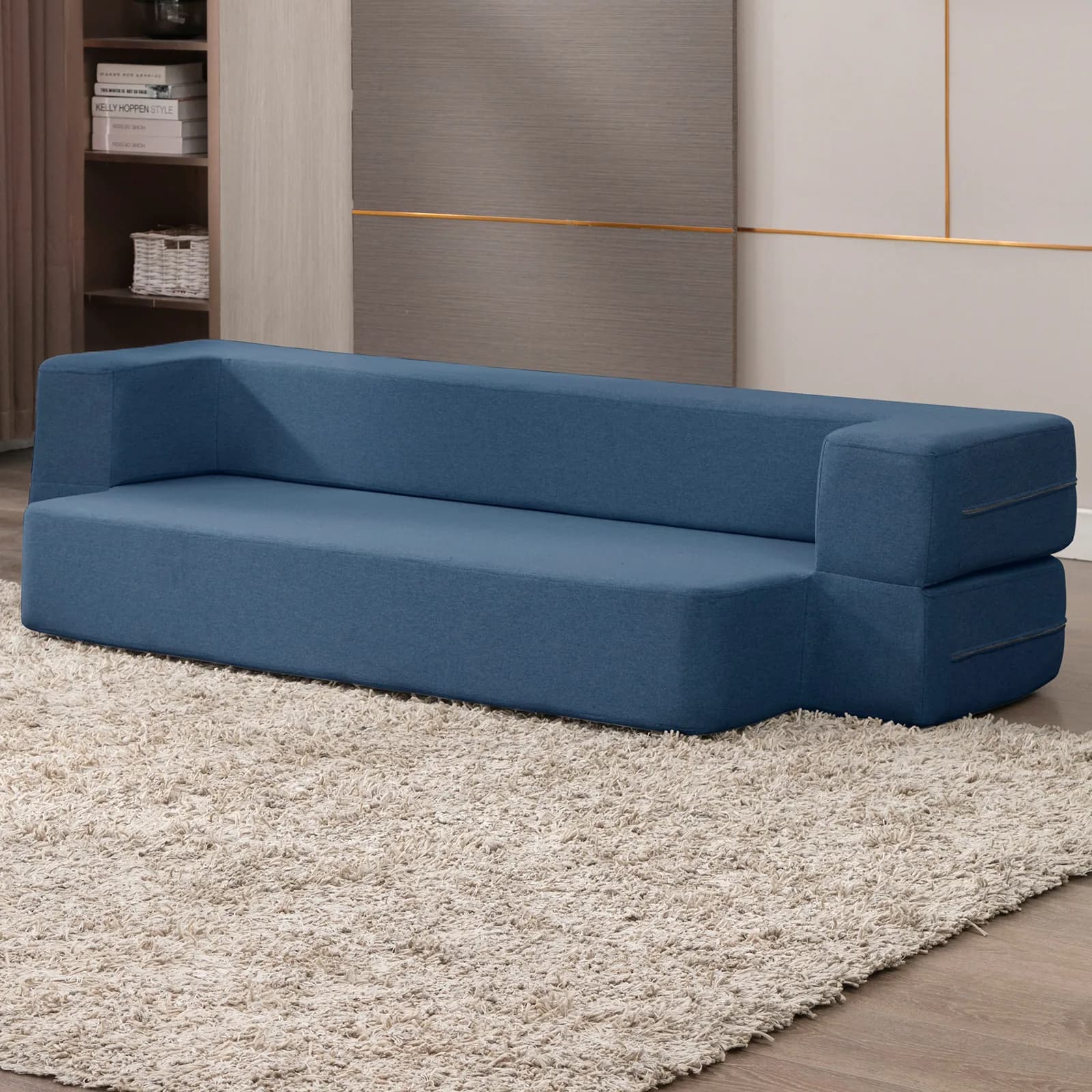 HORGgland-Canapé-lit pliant O, lit en duvet, chaise de couchage, matelas en mousse, lit jumeau