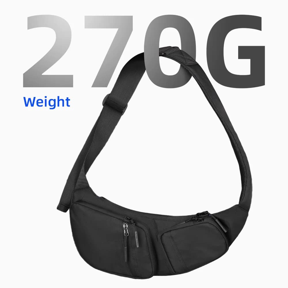 HcanKcan Sac à bandoulière décontracté pour homme léger et imperméable en tissu X-Pac Sac à bandouli