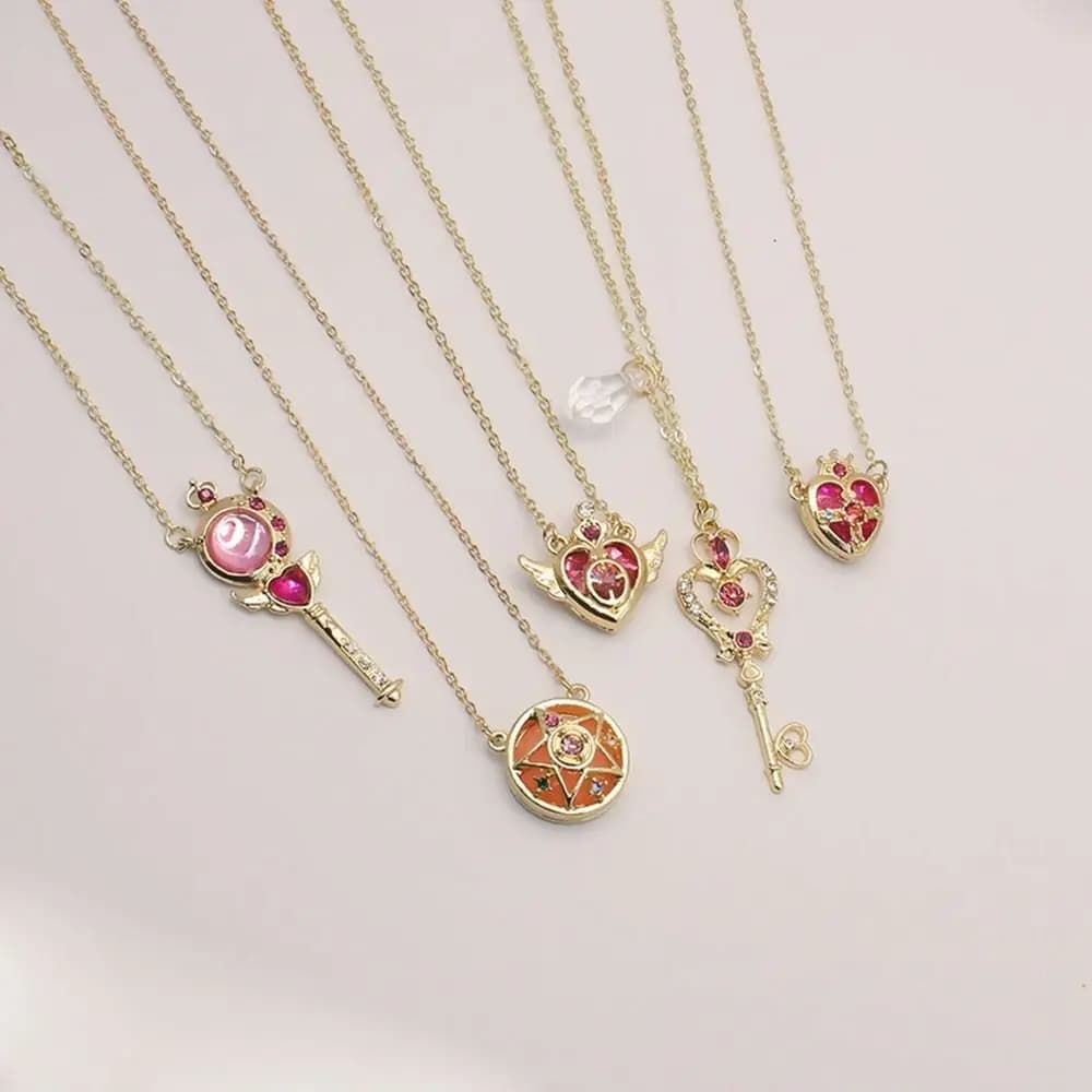 Collier pendentif Cosplay en cristal pour fille, accessoires de Cosplay, Anime pour marin lune, bagu