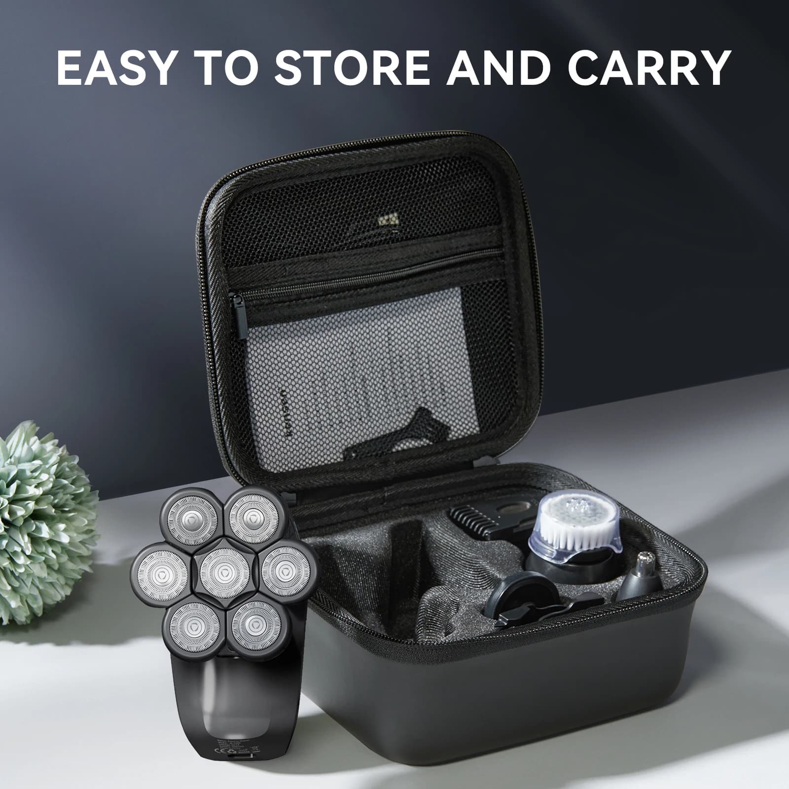 Kensen S8 rasoirs électriques pour hommes 7D coupe flottante Rechargeable IPX6 étanche tondeuse à ba