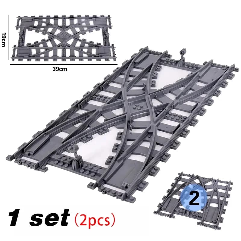 R64.Switch-Train urbain flexible, voies souples, droites et incurvées, construction de nuits, modèle
