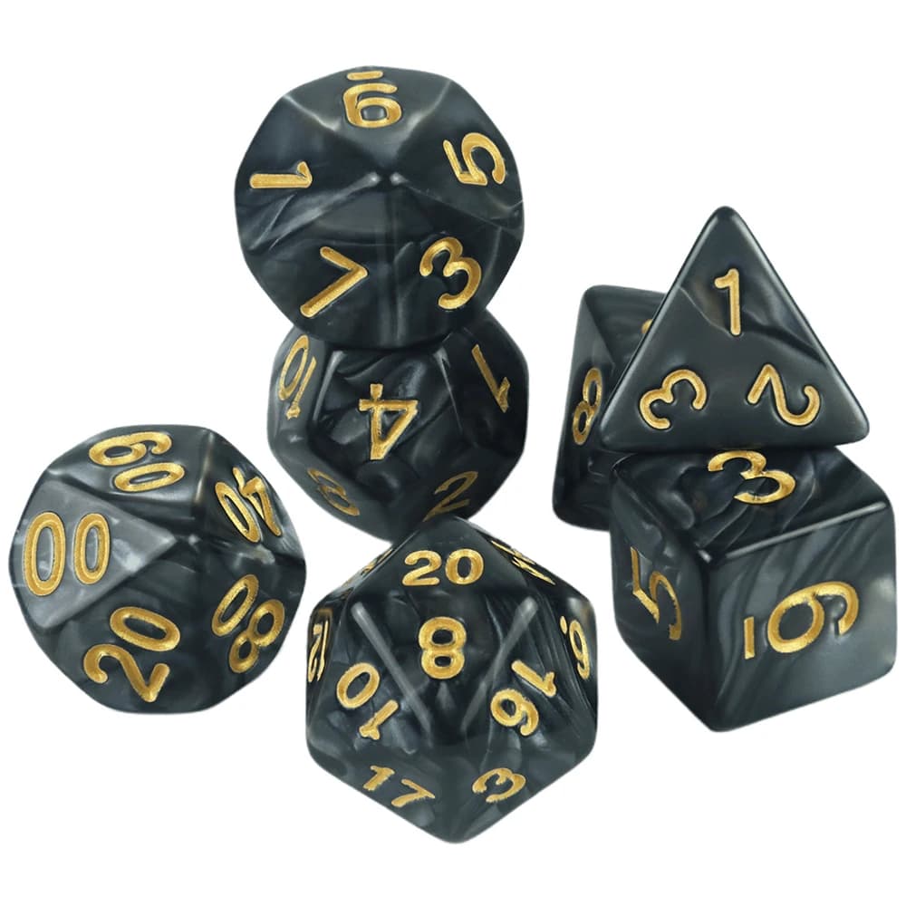 Dés personnalisés DND dés de marbre différentes couleurs disponibles et beau effet de marbre effet d