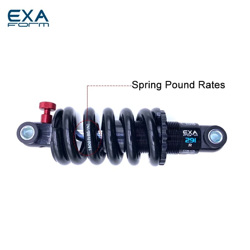 KS EXA Form – amortisseur arrière de vélo, Suspension, ressort Durable, vtt, vélo e scooter 125 291 