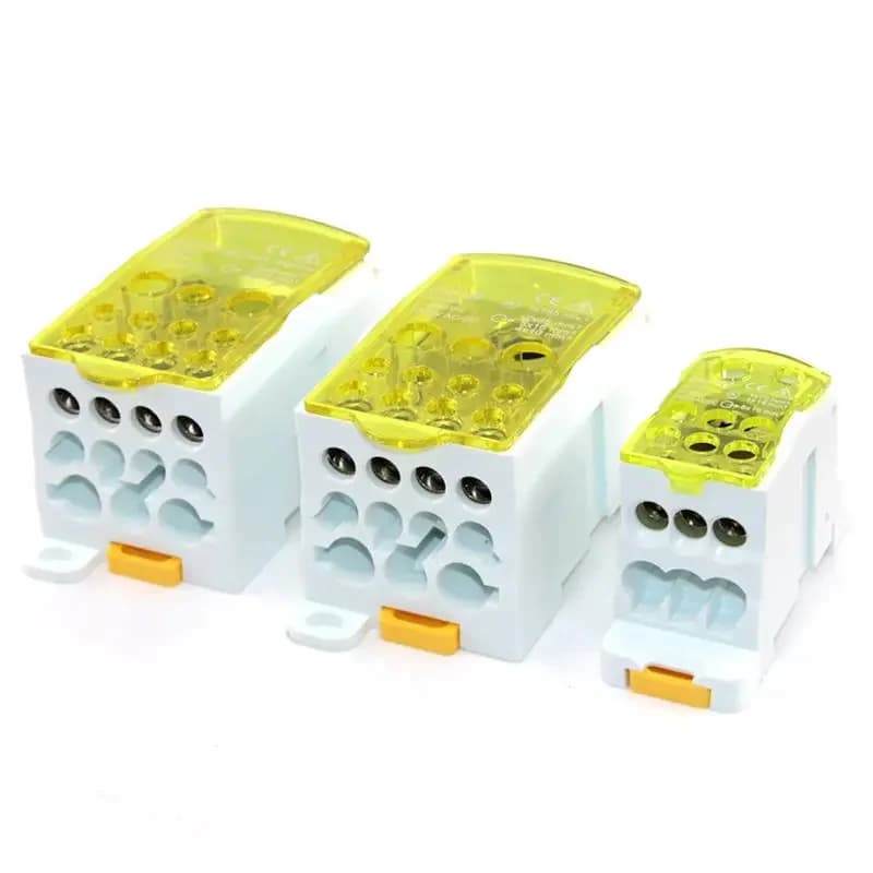 Bornier électrique fendu sur Rail Din, boîte de jonction, connecteur électrique de fil d'alimentatio