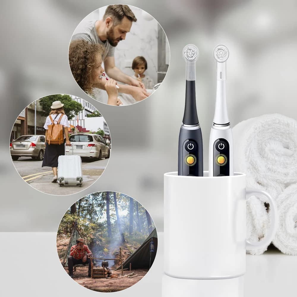 Housses anti-poussière pour brosse à dents, compatibles avec les têtes de rechange Braun Oral B et l