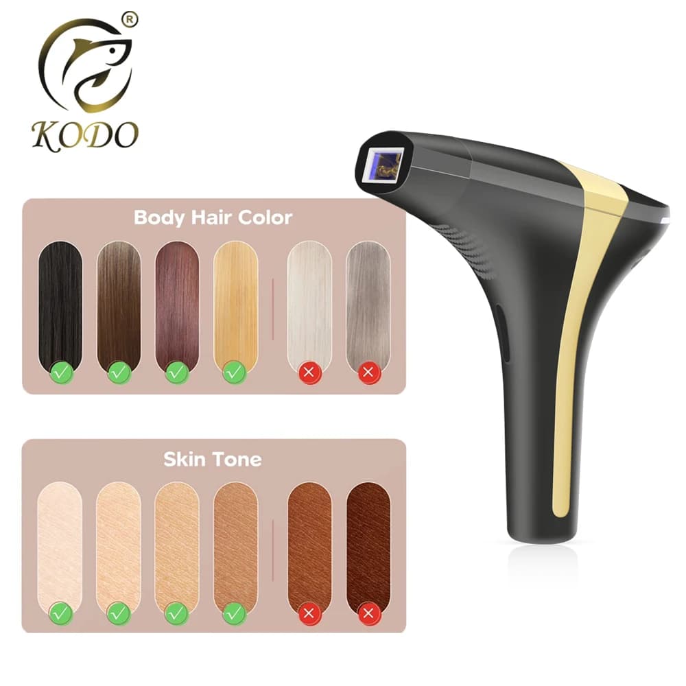 KODO 2023 Nouvelle épilation laser en dropshipping, vente chaude, épilateur laser permanent IPL indo