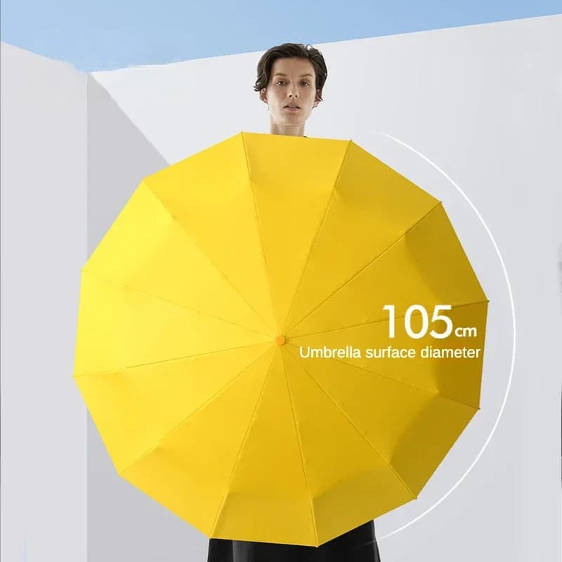 Parapluie automatique coupe-vent super résistant pour hommes et femmes, 72 os, grand imperméable, pr