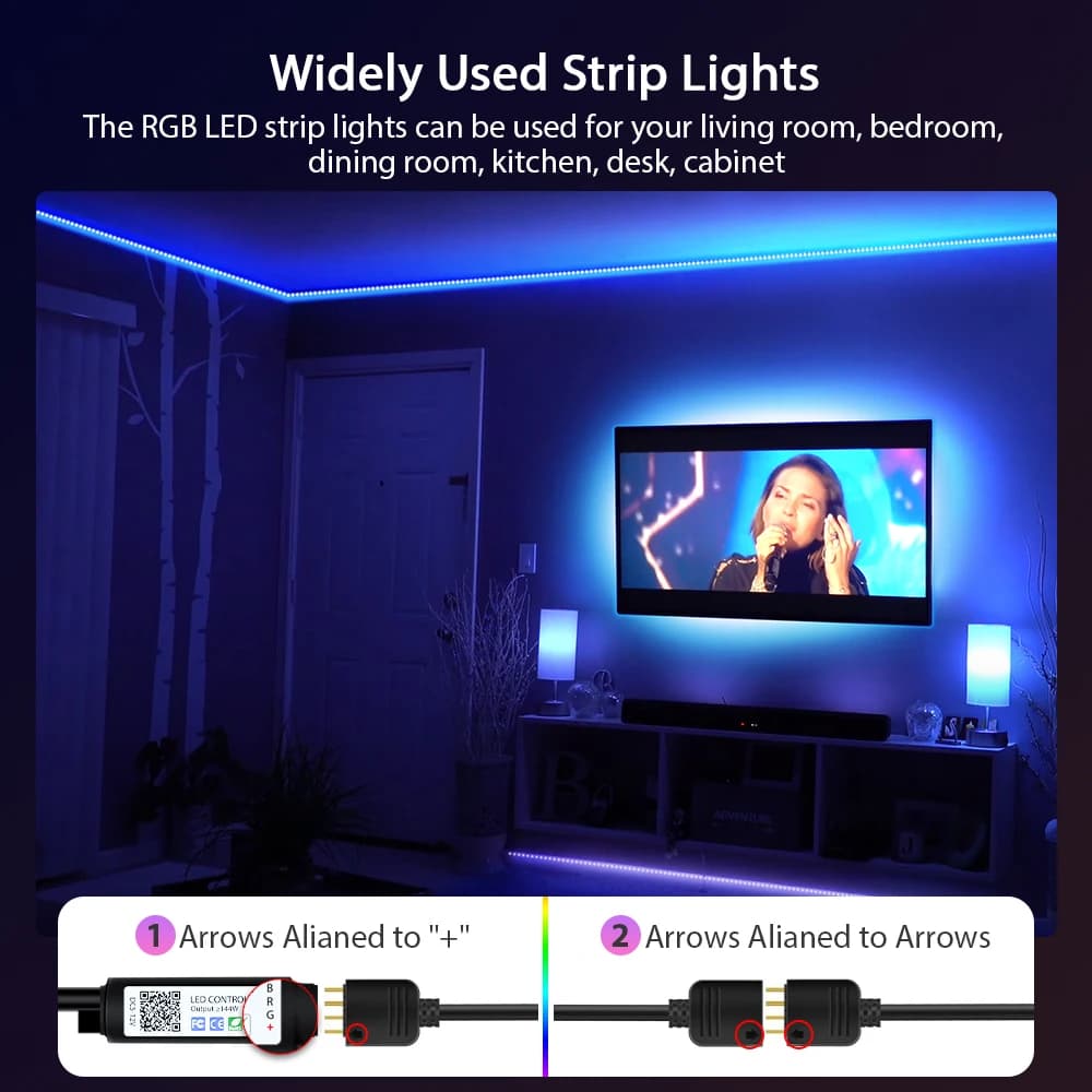 Bande lumineuse LED RVB, 1m-30m, 16 millions de couleurs, 3535 V, 5V, éclairage de bande, division i