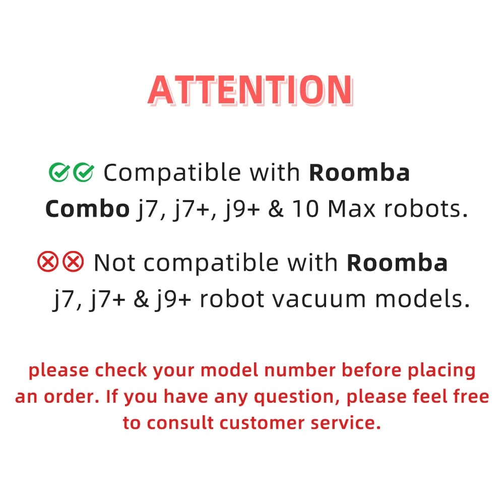 Accessoires pour aspirateur Robot iRobot Roomba Combo j7 +, Roomba Combo j9 +, sac à poussière, roul