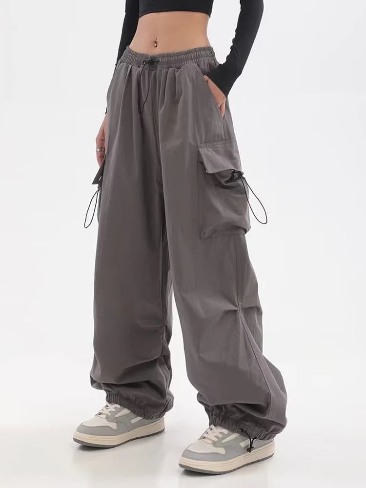 Zoki – pantalon Cargo pour femmes, style rétro américain, Streetwear, Hip Hop, mode d'été, Bf Haraju