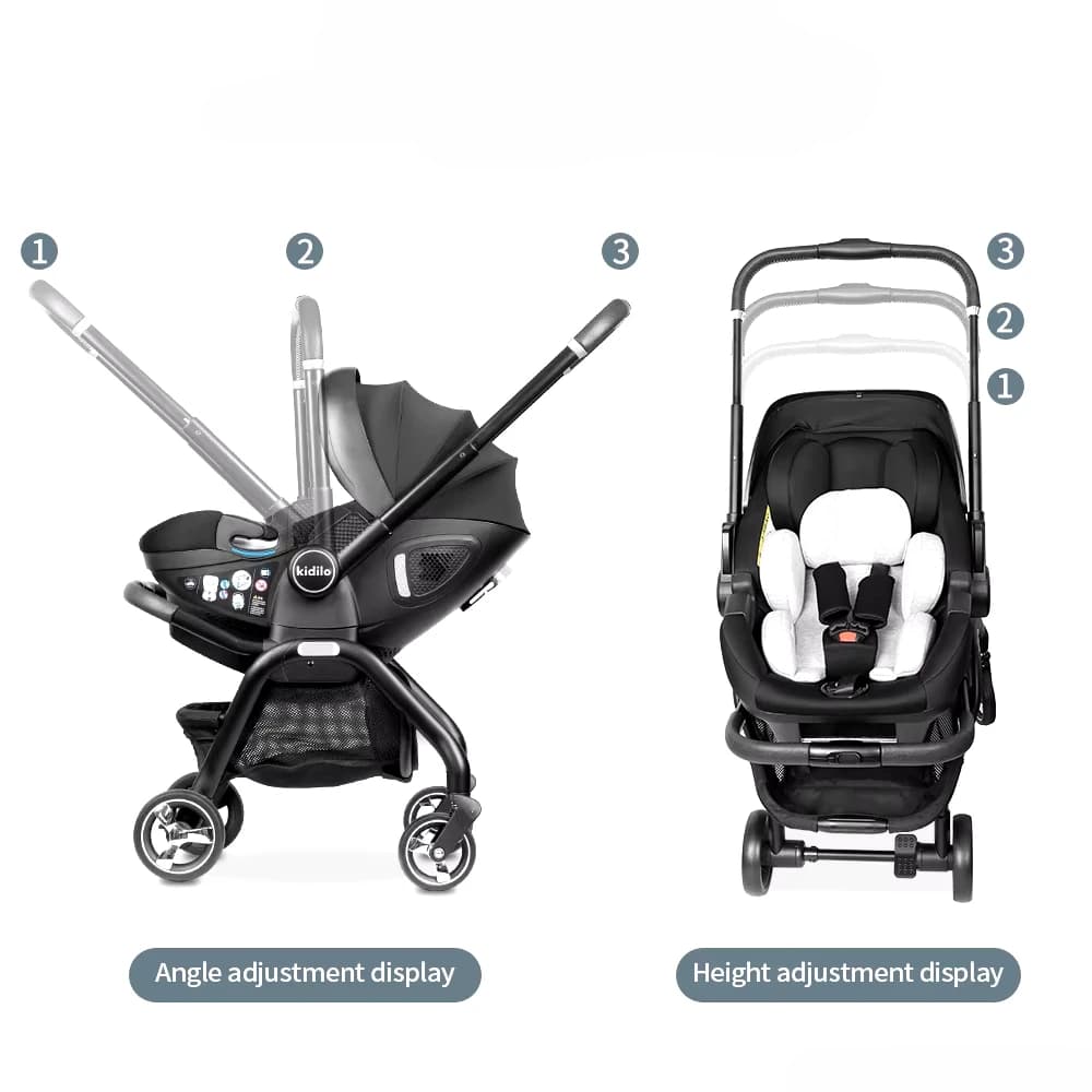 Nouveau bébé poussette 3in1 nouveau-né Portable enfant siège de voiture de luxe bébé poussette multi