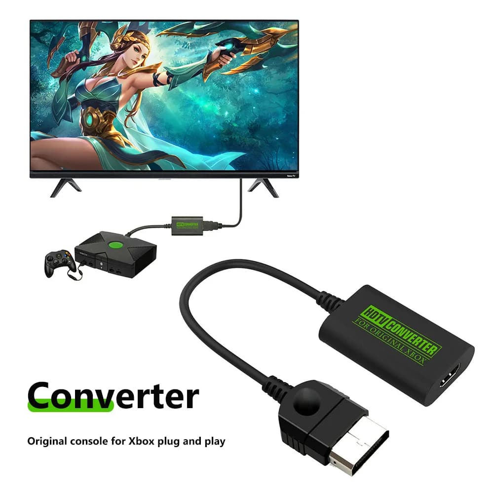 Convertisseur compatible Xbox vers HDMI, adaptateur audio vidéo numérique, budgétaire HDTV, converti