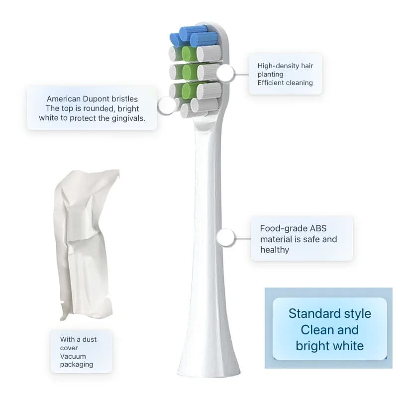 Têtes de brosse à dents de rechange compatibles avec la brosse à dents électrique ROAMAN T3/T5/T10/T