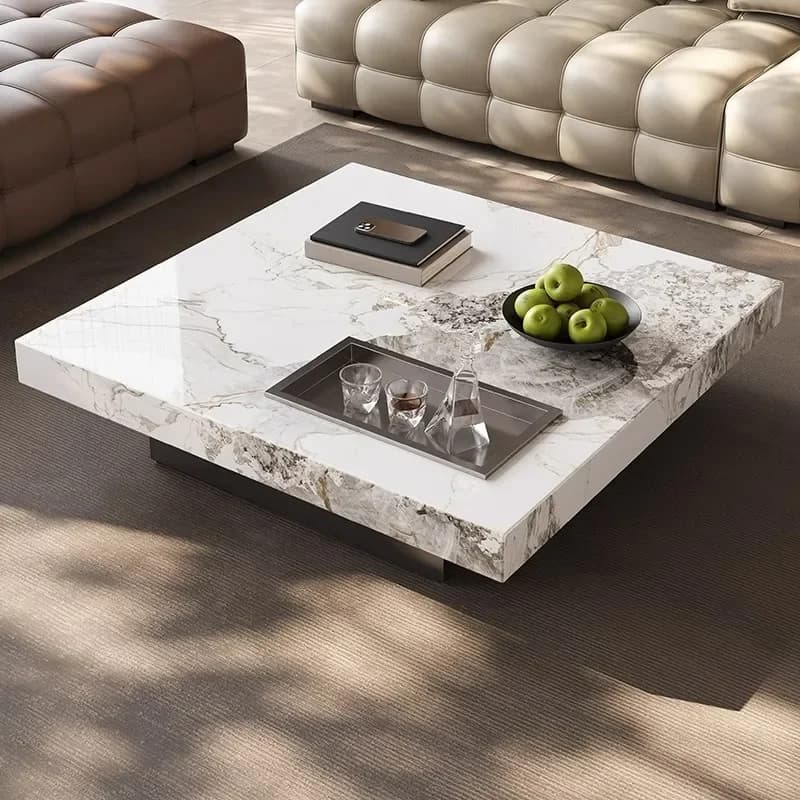 Table basse minimaliste Unique de luxe design moderne Table basse nordique esthétique debout mobile 