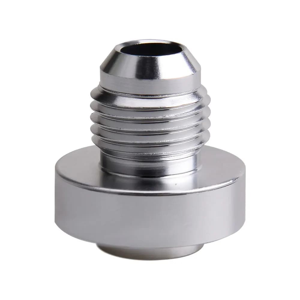 Raccord de Tuyau Nitrous en Aluminium, Billette Mâle Droite, Adaptateur de Soudure AN6 AN8 AN10