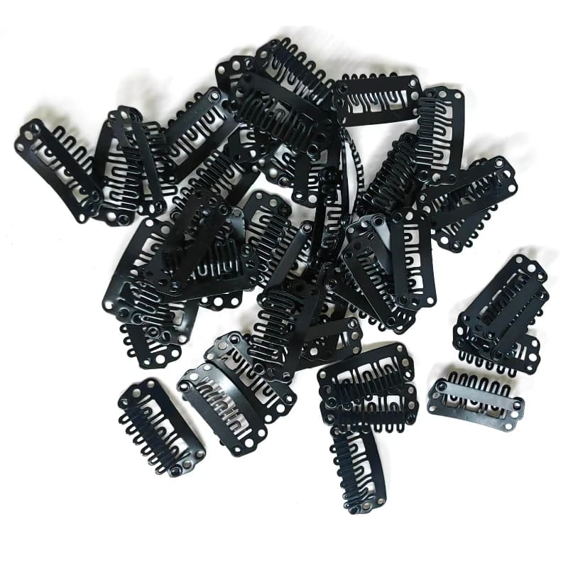 Clips de perruque U 2.3cm, 50 pièces, pour Extensions de cheveux humains/Extensions de tissage, acce