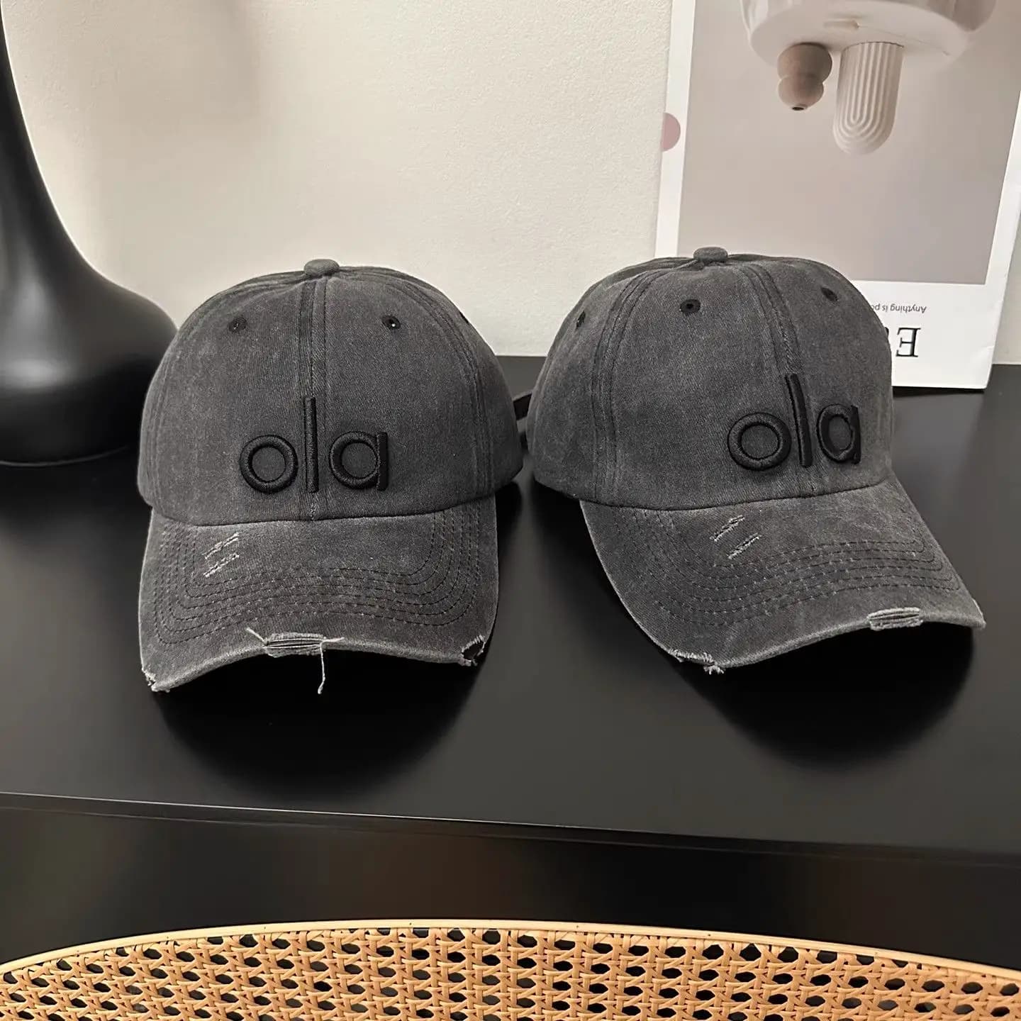 Nouvelle Casquette en Jean Délavé Y2K 2026 – Broderie Lettres Style Vintage, Qualité Supérieure, Sen