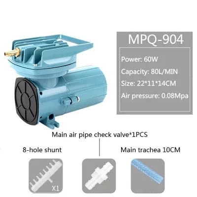 RESUN MPQ-Pompe à air électromagnétique pour aquarium, bassin à poissons, batterie de voiture, briqu