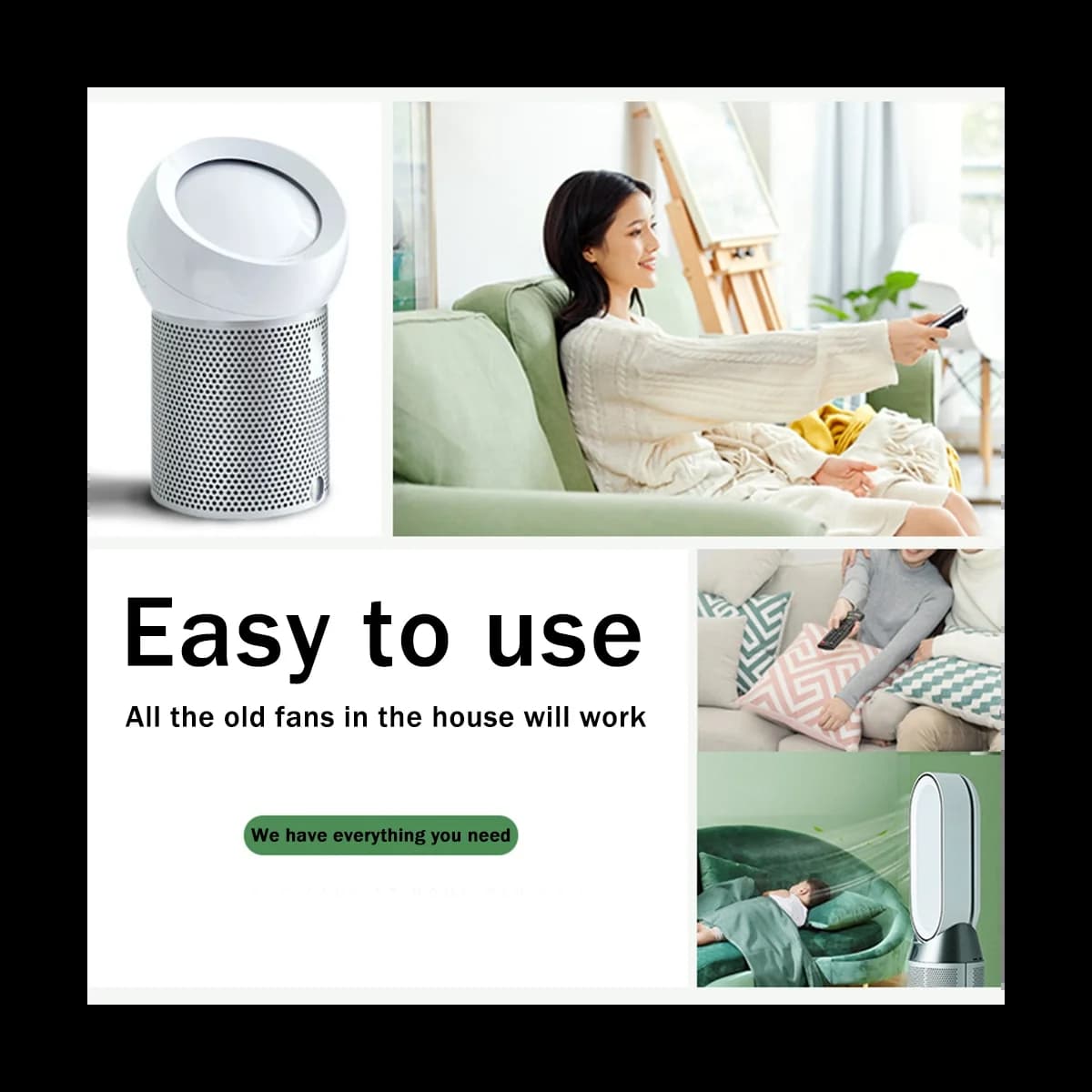 Télécommande de remplacement pour supporter ficateur d'air Dyson AM09, ventilateur sans feuilles, no