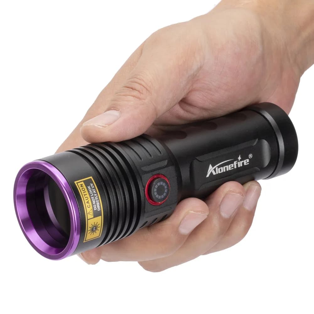 Lampe de poche UV haute puissance 60W 365nm, lumière noire, Rechargeable, durcissement des taches de
