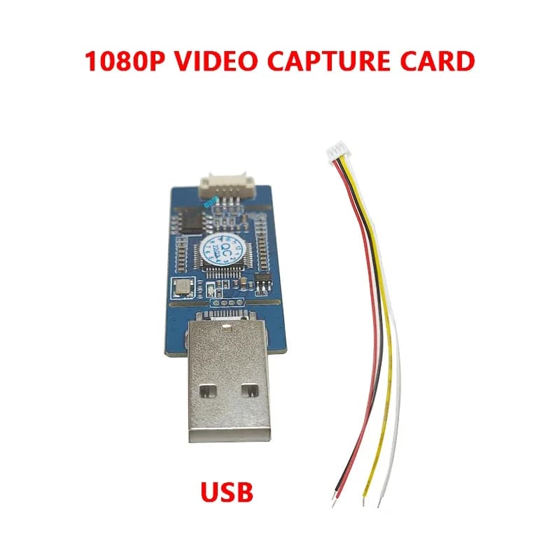 Carte de capture USB CVBS pour signal analogique AV CVBS et signal S-VIDEO vers carte USB/TYPE-C num