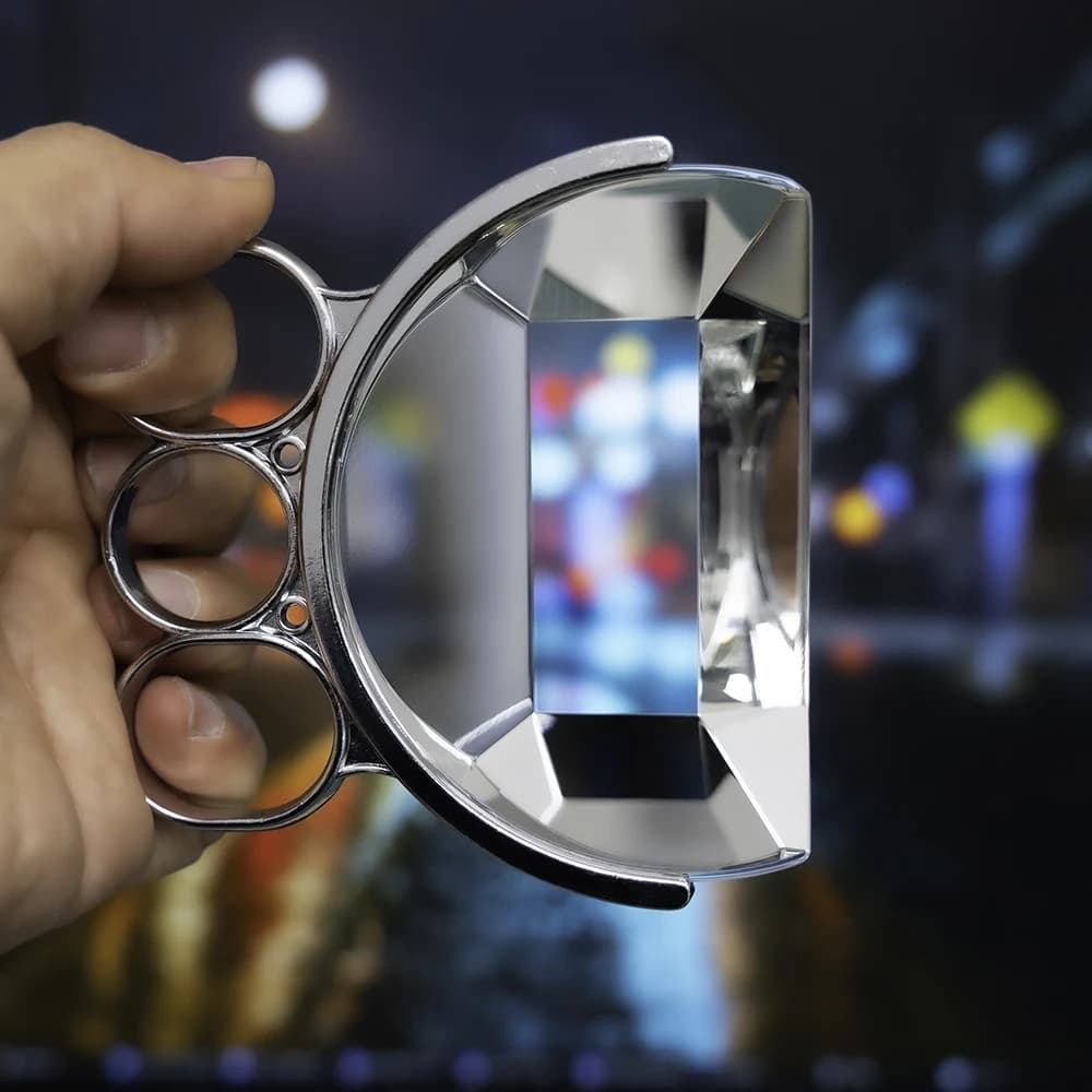 Kaléidoscope en verre portatif de 90mm, prisme pour photographie, flou au sol, effets spéciaux, filt