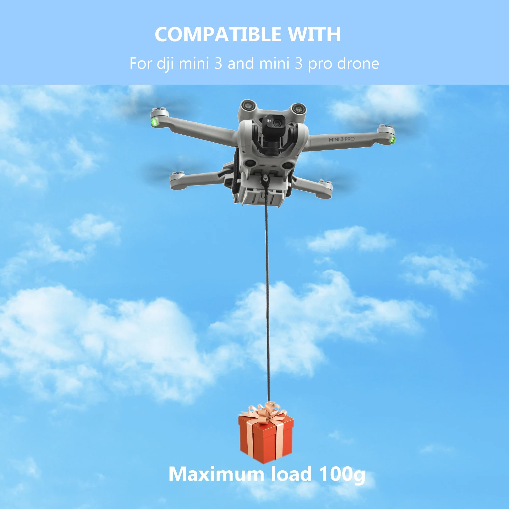 Système Airdrop 12km pour DJI Mini 3 Pro, accessoires de importateur, lanceur de charge utile, dispo